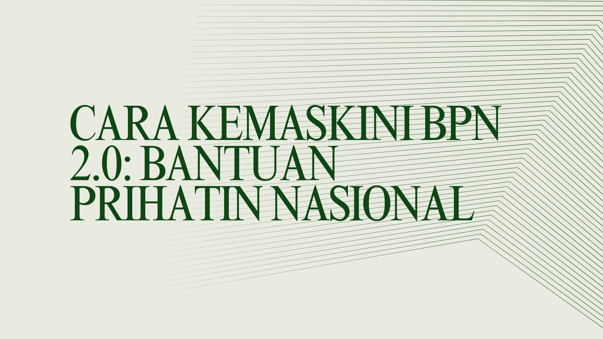 Cara Kemaskini BPN 2.0: Bantuan Prihatin Nasional Cara Kemaskini BPN 2.0: Bantuan Prihatin Nasional